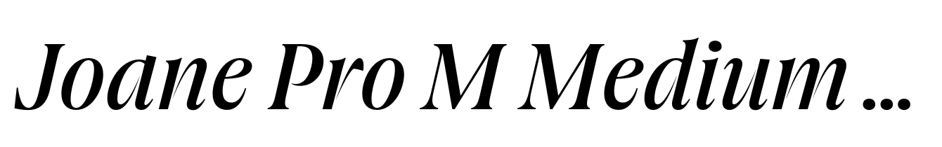 Joane Pro M Medium Italic